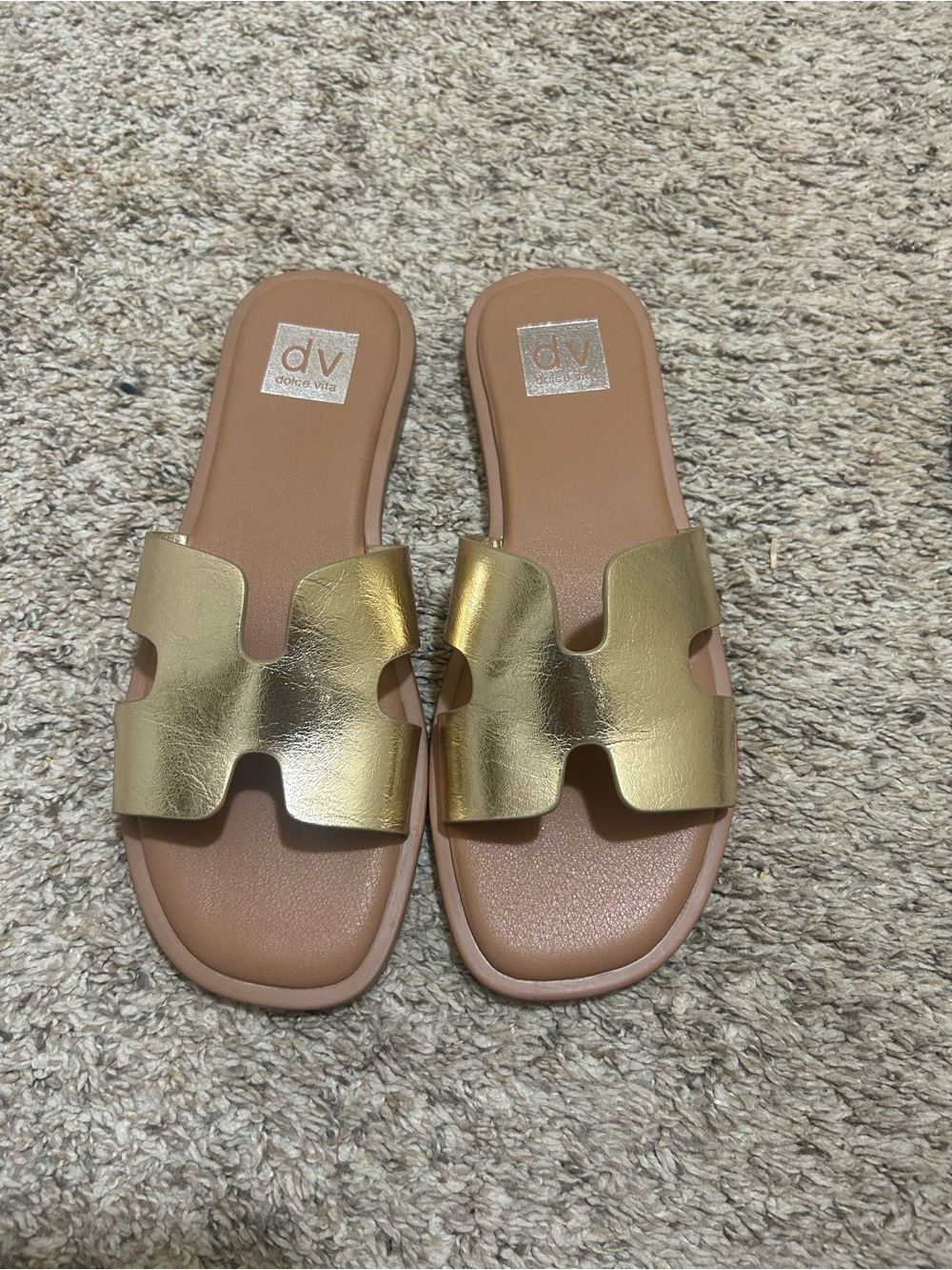 Dolce Vita Women's Hollie Band Sandal in Gold Size 8M